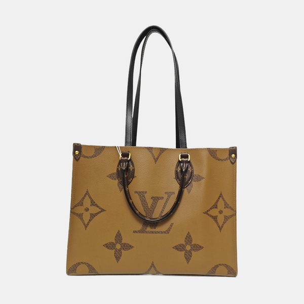 ONTHEGO MM Monogram Coated Canvas Brown