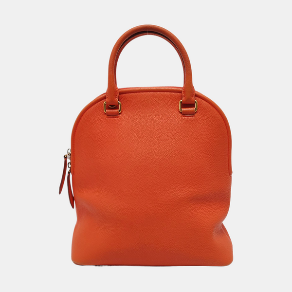 Calfskin Shoulder Bag Orange