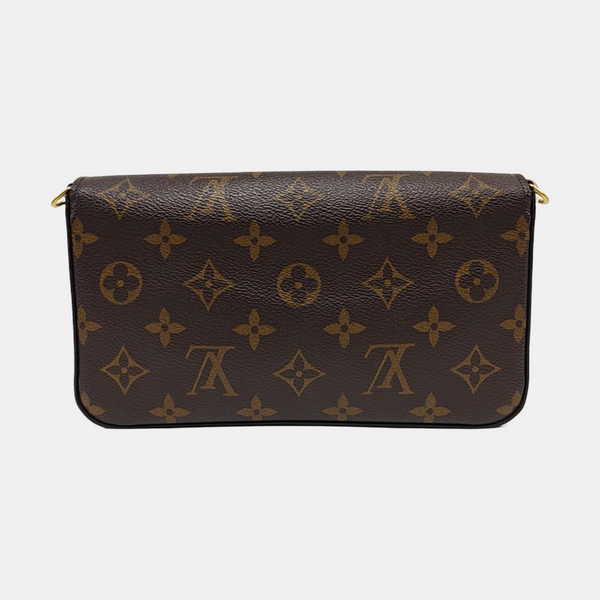Authenticated pre-owned  FÉLICIE Monogram Coated Canvas Brown - Shoulder Bag at Looply