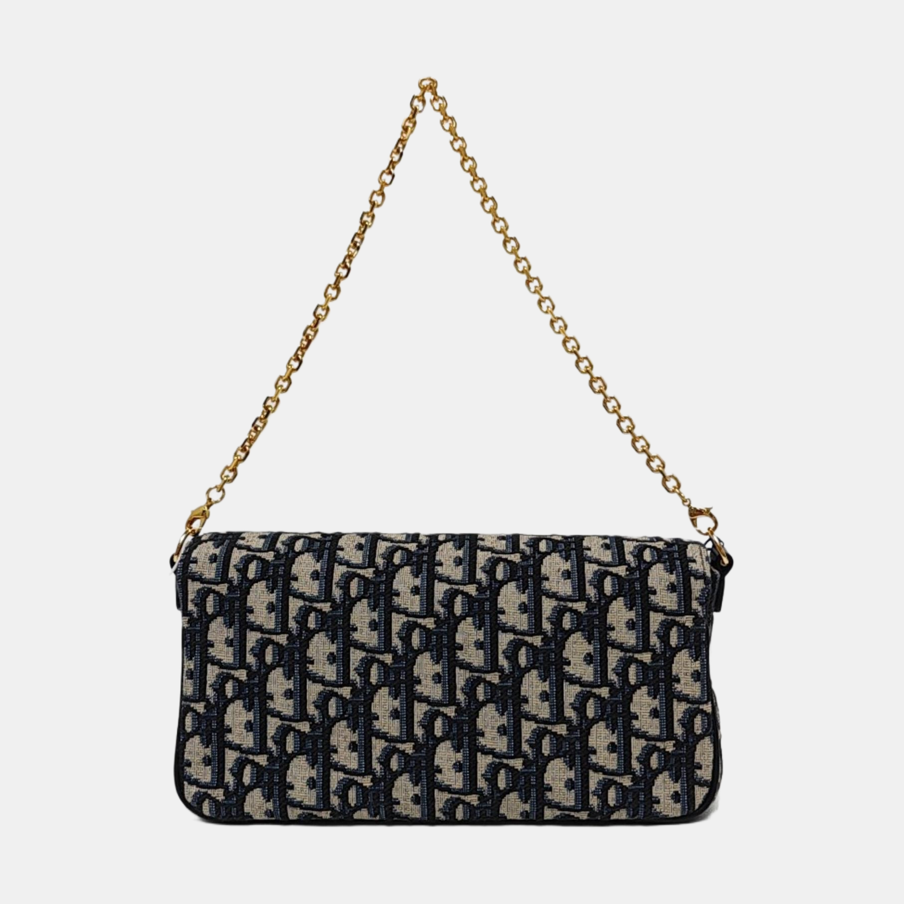 30 Montaigne Mini Oblique Canvas Blue