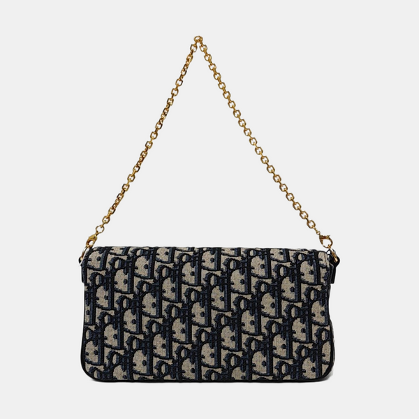 30 Montaigne Mini Oblique Canvas Blue