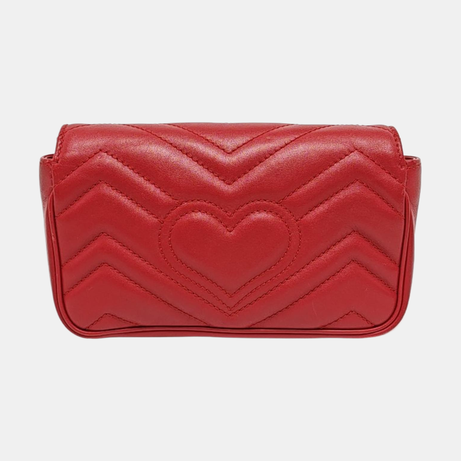 GG Marmont Mini Quilted Calfskin Red