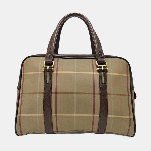 Canvas Top Handle Bag Beige