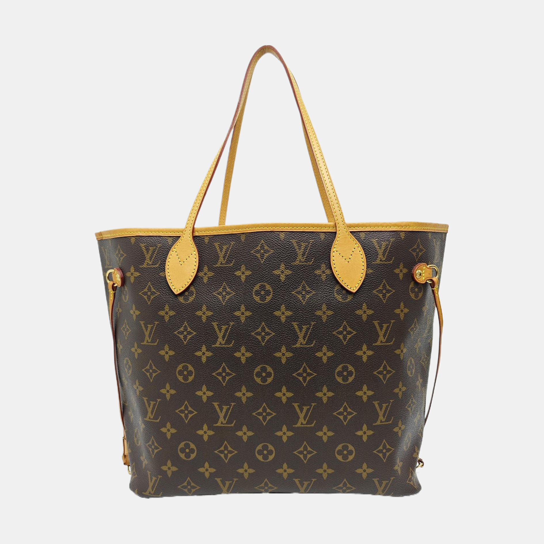 NEVERFULL MM Monogram Coated Canvas Brown