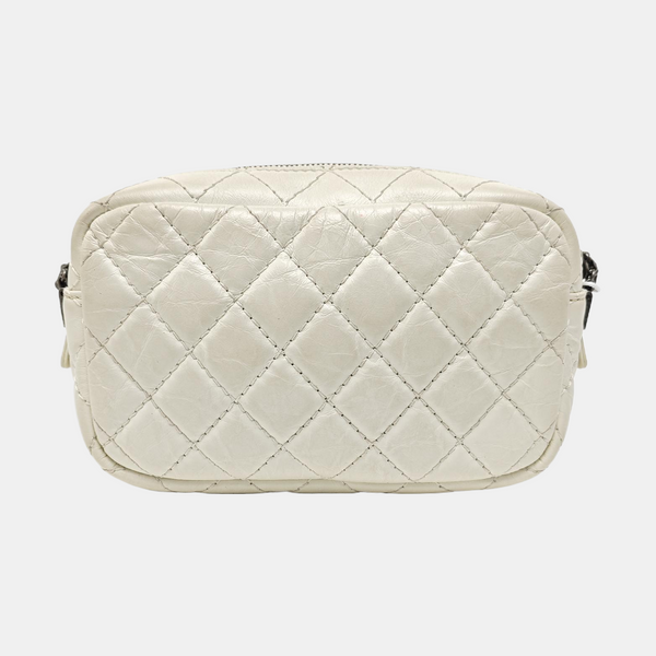 2.55 224 Quilted Calfskin White
