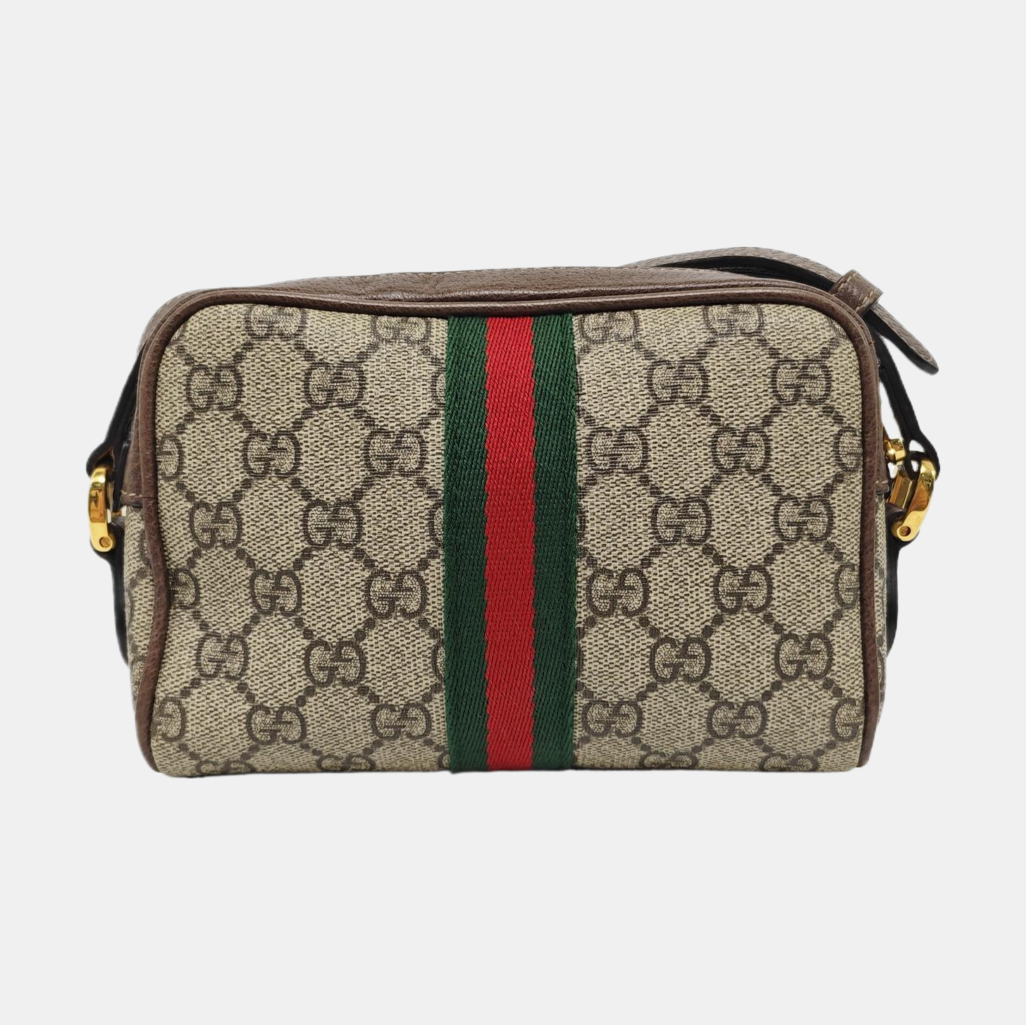 Ophidia Mini Monogram Coated Canvas Beige