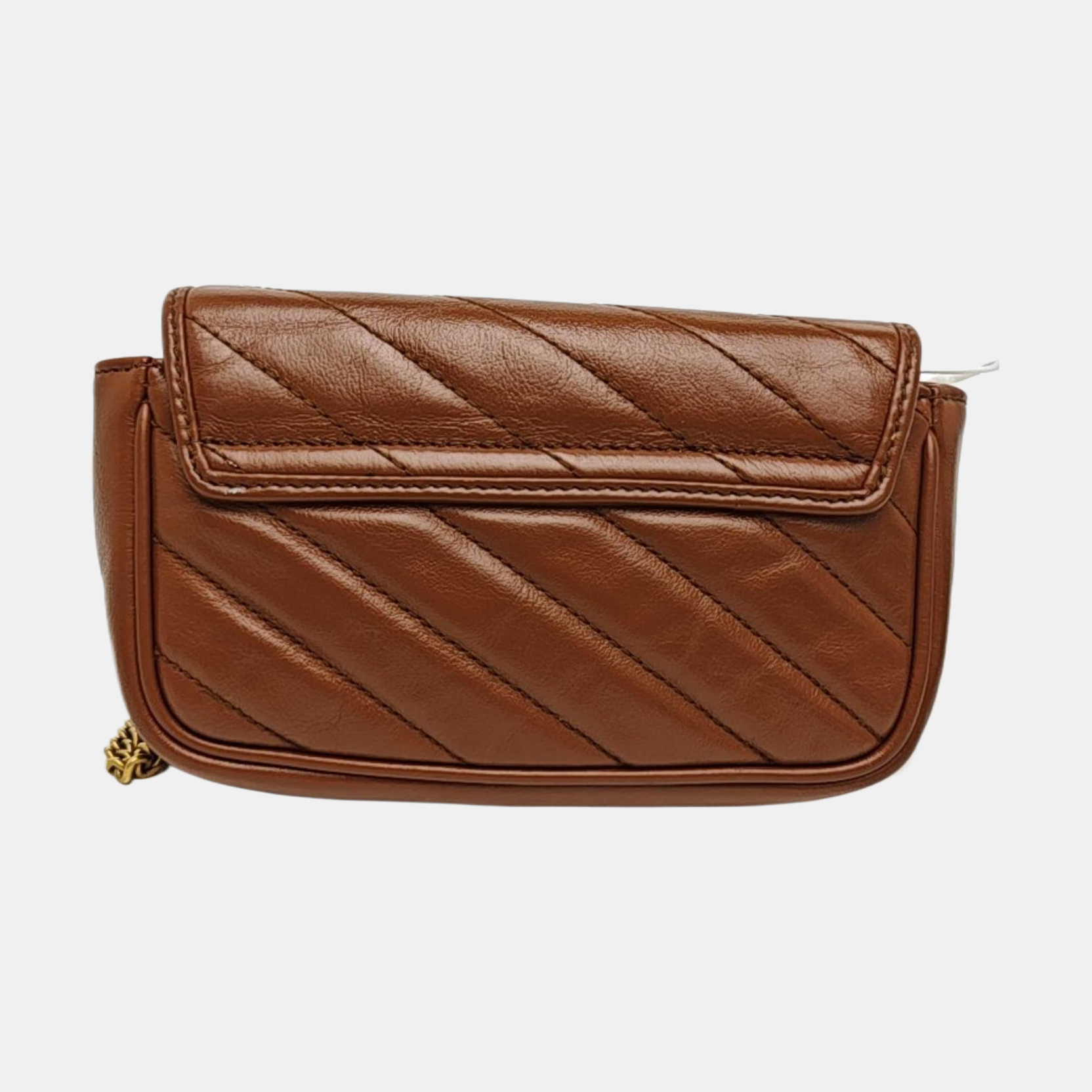 GG Marmont Mini Quilted Calfskin Brown