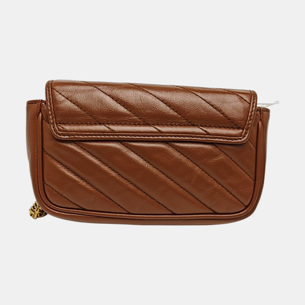 GG Marmont Mini Quilted Calfskin Brown