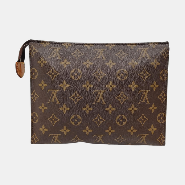 TOILET POCKET 26 Monogram Coated Canvas Brown