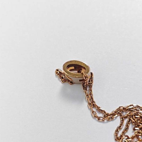 Pop H Metal Rose Gold Necklace