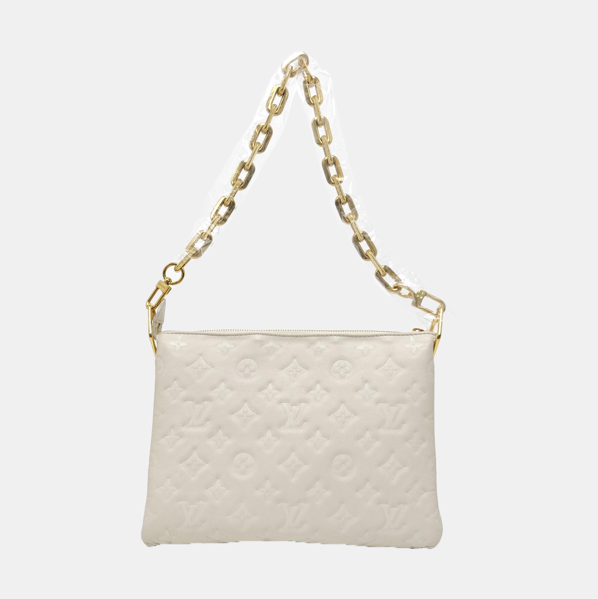 COUSSIN PM Lambskin White