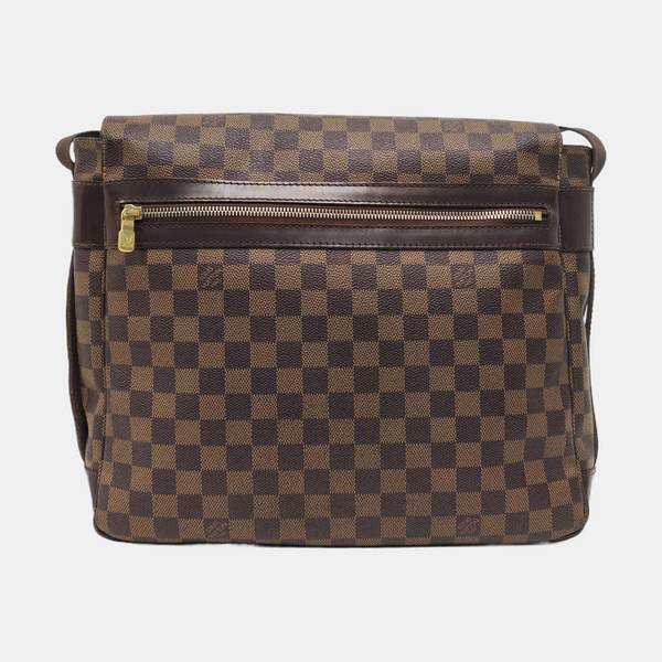 BASTILLE Damier Ebene Coated Canvas Brown