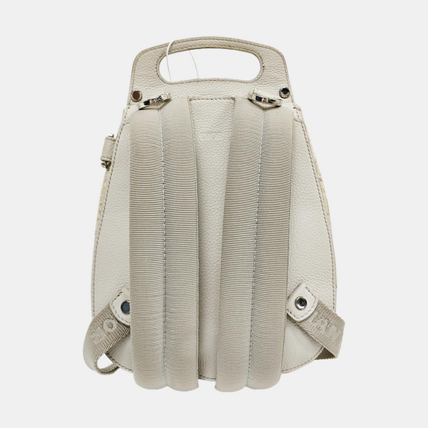 Saddle Mini Piel de Becerro Blanco
