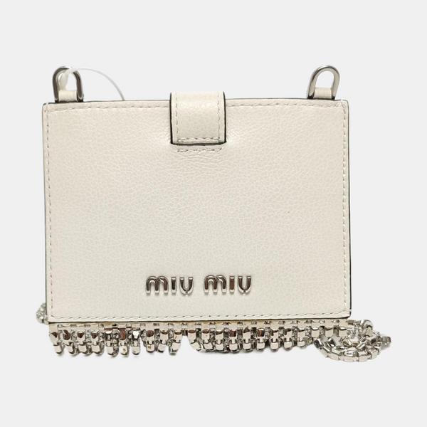 Fringed Calfskin White