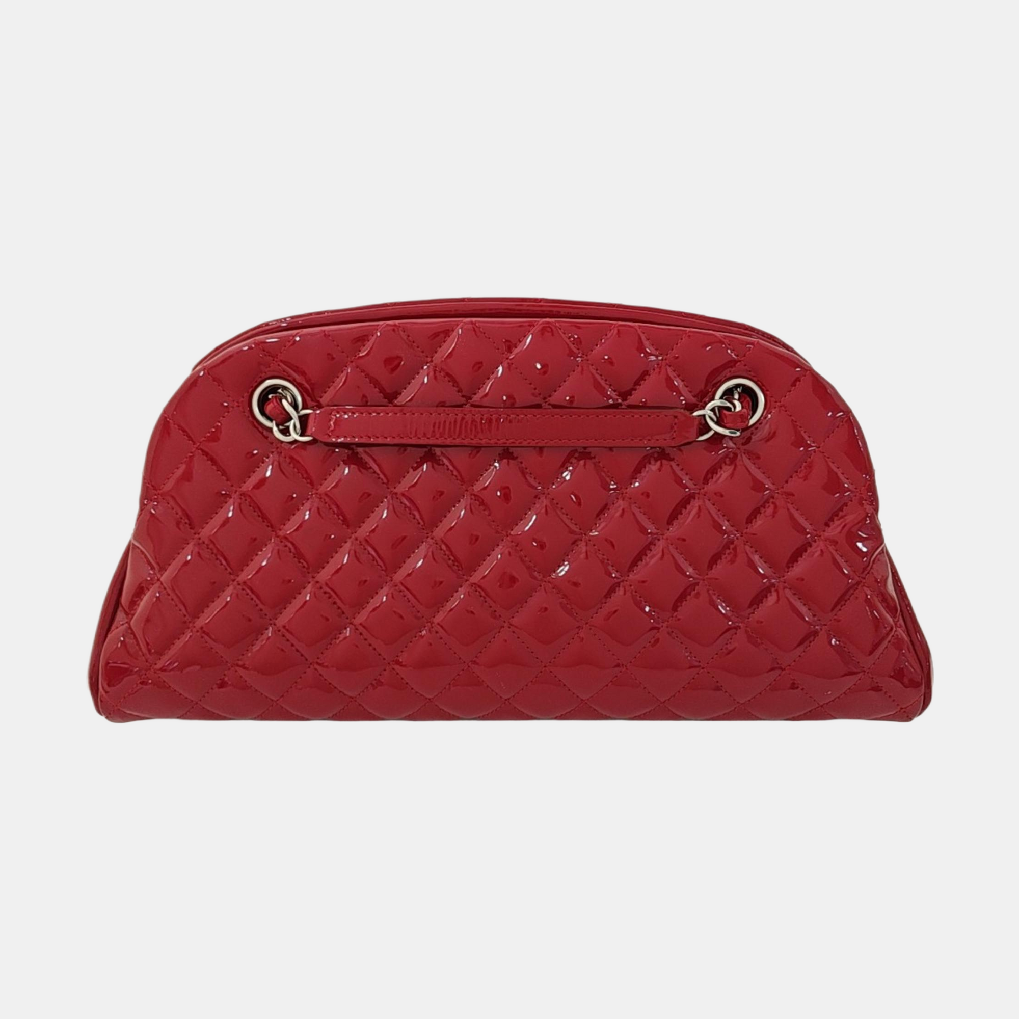 JUST MADEMOISELLE Quilted Patent Leather Red