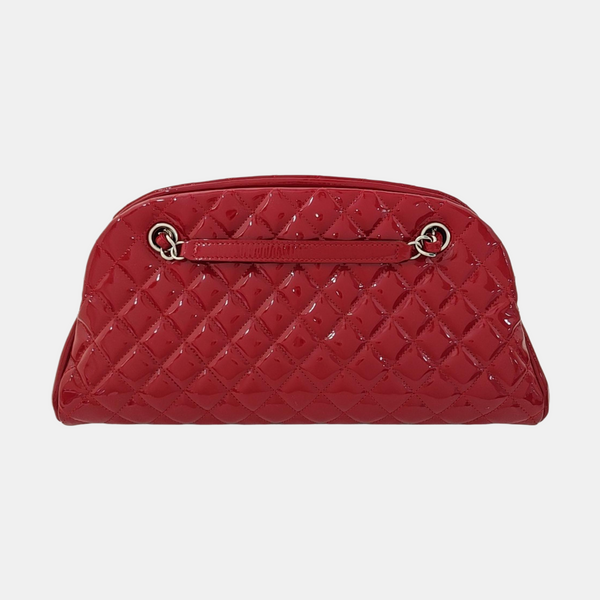 JUST MADEMOISELLE Quilted Patent Leather Red