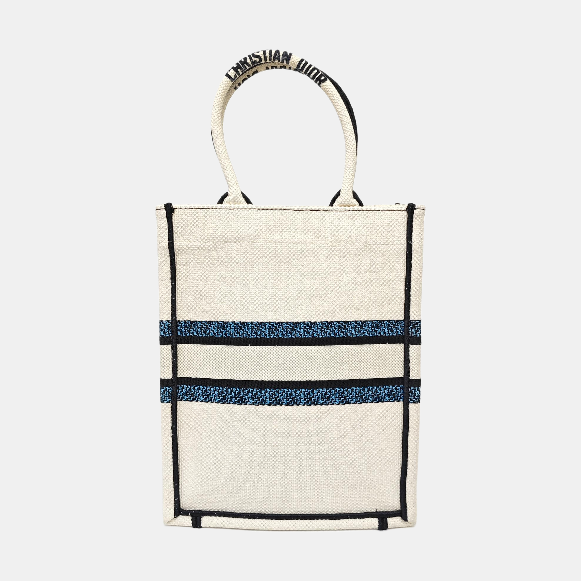 Book Tote Fabric Blue