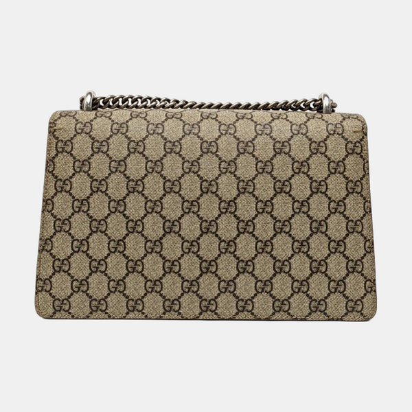 Dionysus Small Monogram Coated Canvas Black