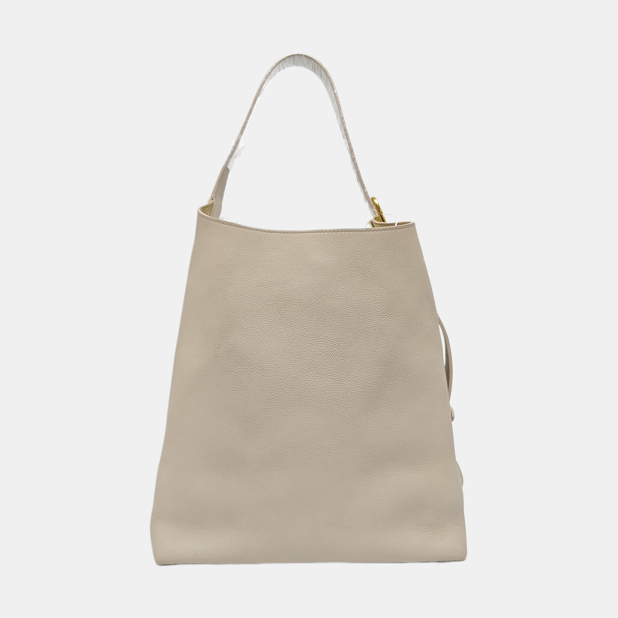 LOW KEY HOBO MM Monogram Calfskin Beige