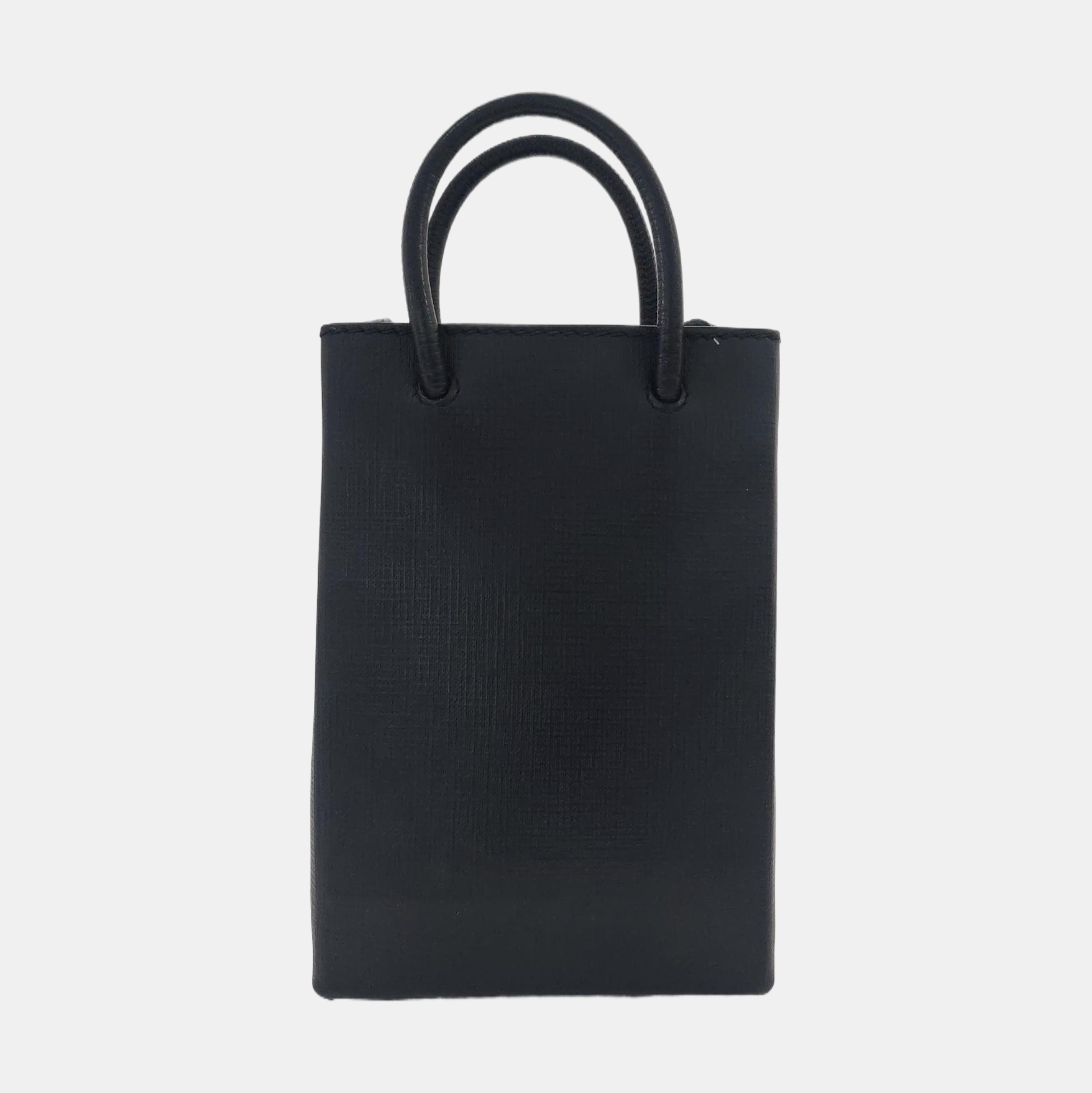 Shopping Bag Calfskin Black