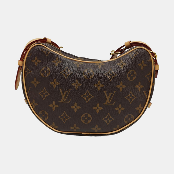 CROISSANT Monogram Coated Canvas Brown