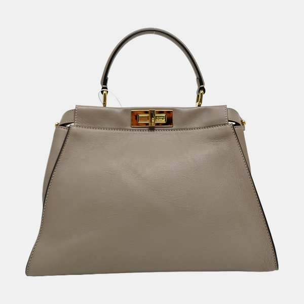 Peekaboo Medium Calfskin Grey
