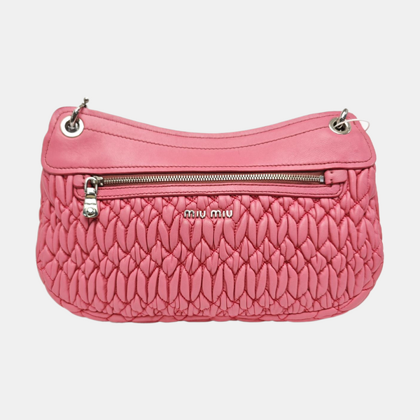 Crystal Quilted Lambskin Pink