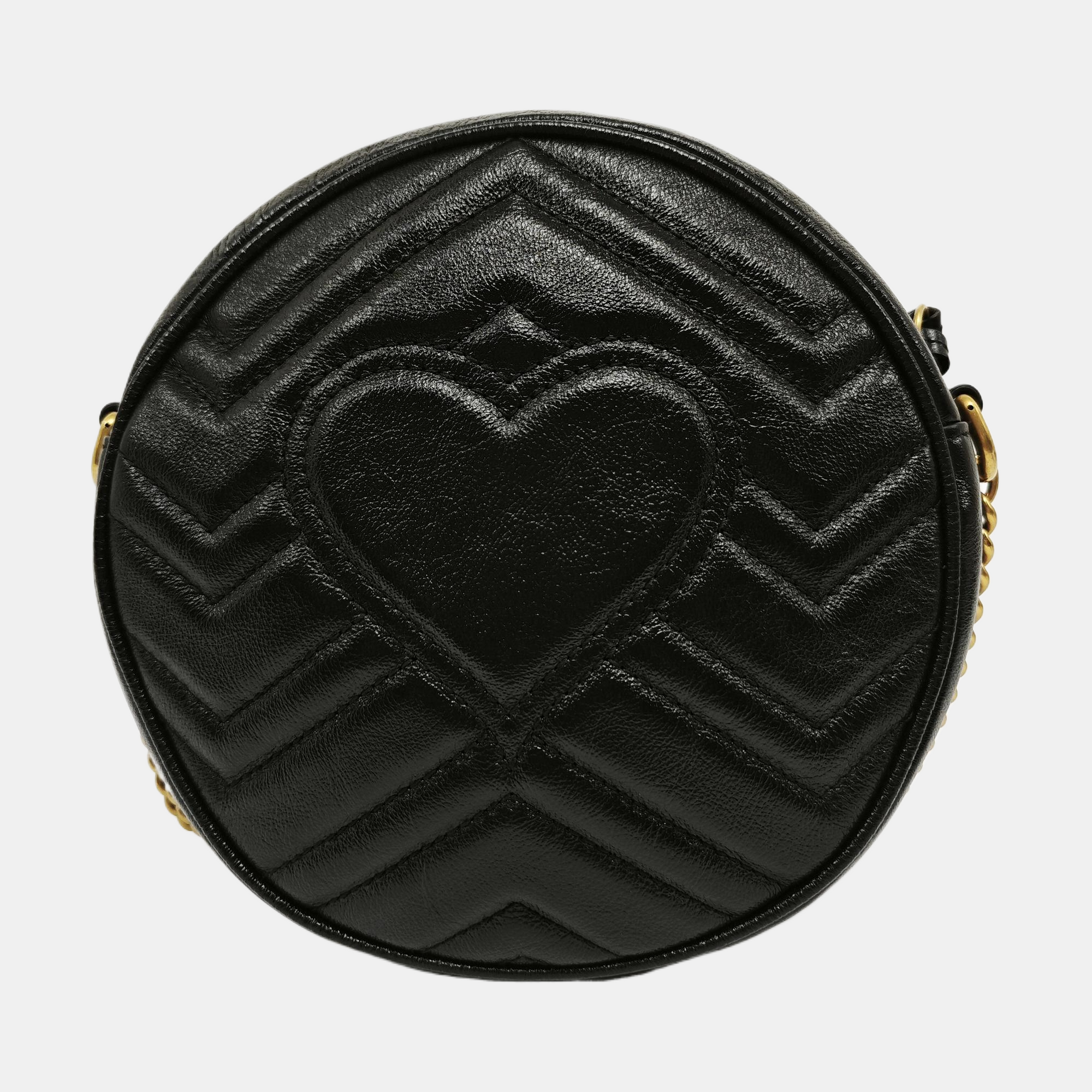 Authenticated pre-owned  GG Marmont Mini Quilted Calfskin Black - Shoulder Bag at Looply