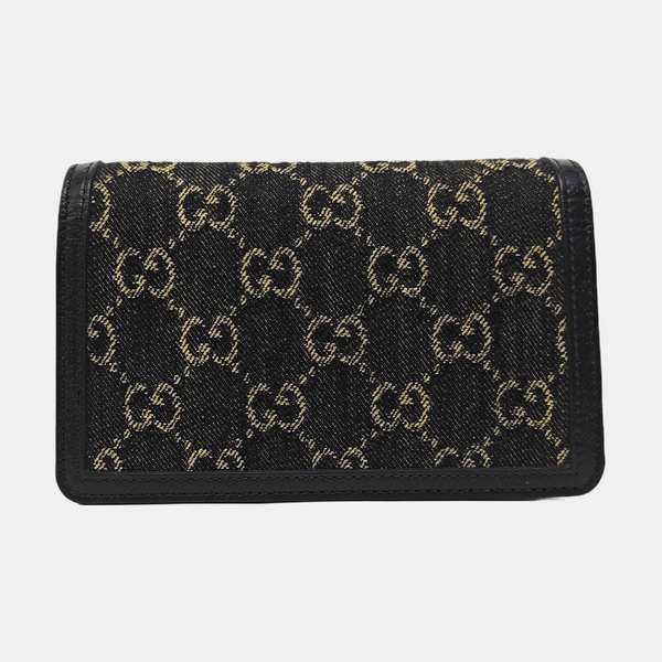 Dionysus Super Mini Monogram Denim Black