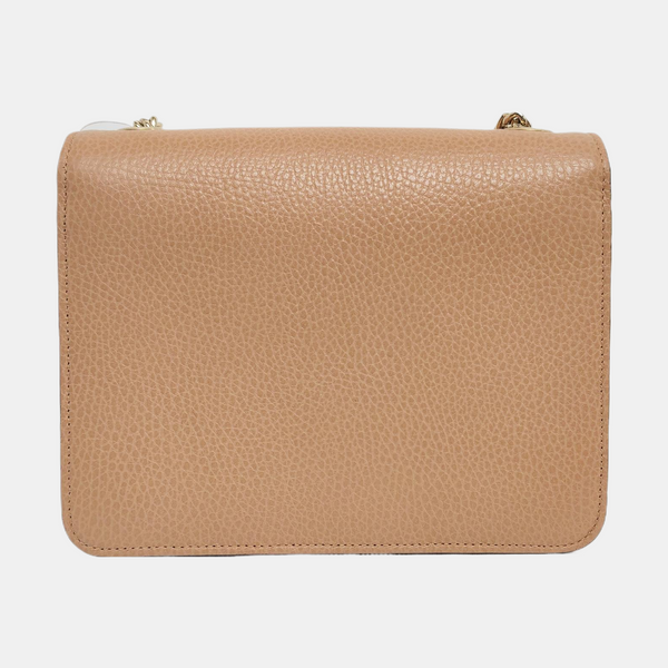 Interlocking G Small Calfskin Beige