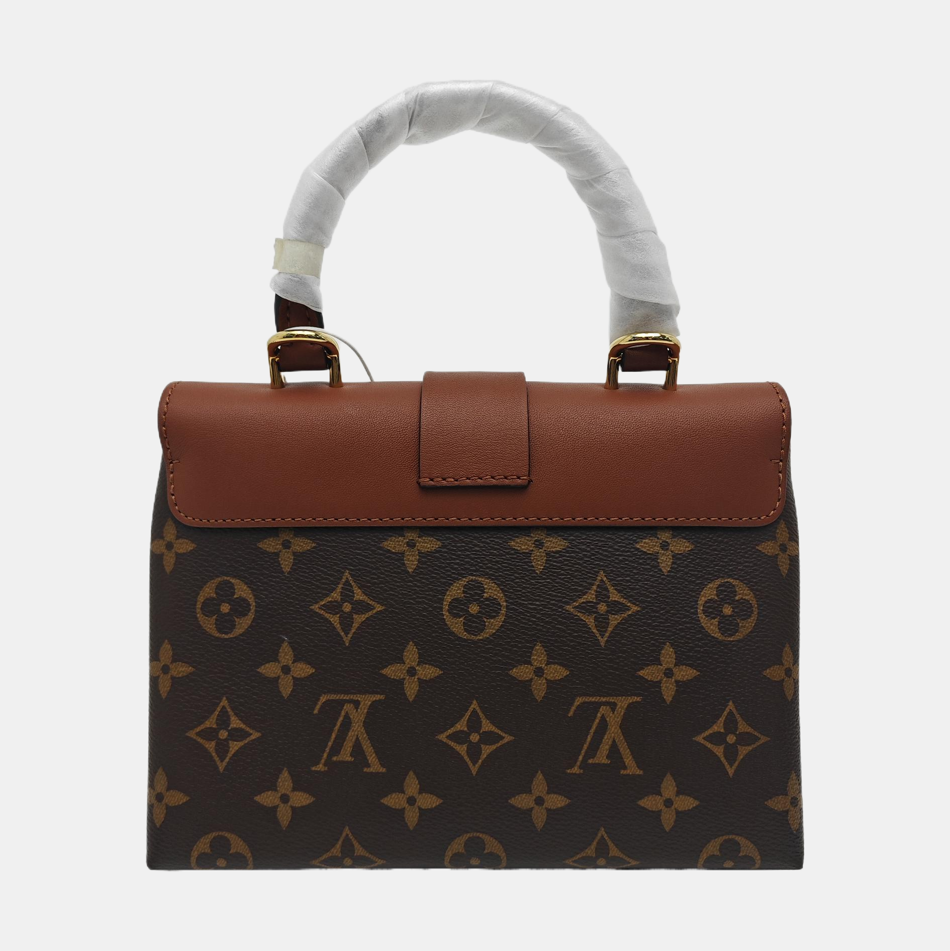 LOCKY BB Monogram Coated Canvas Brown