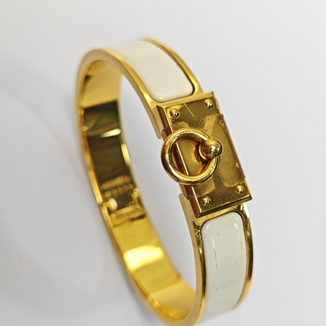 Clic Anneau Metal Gold Bangle