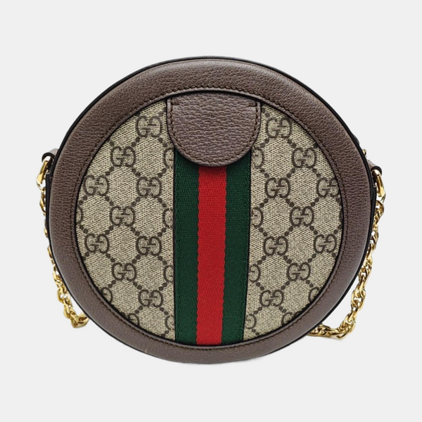 Ophidia Mini Monogram Coated Canvas Beige