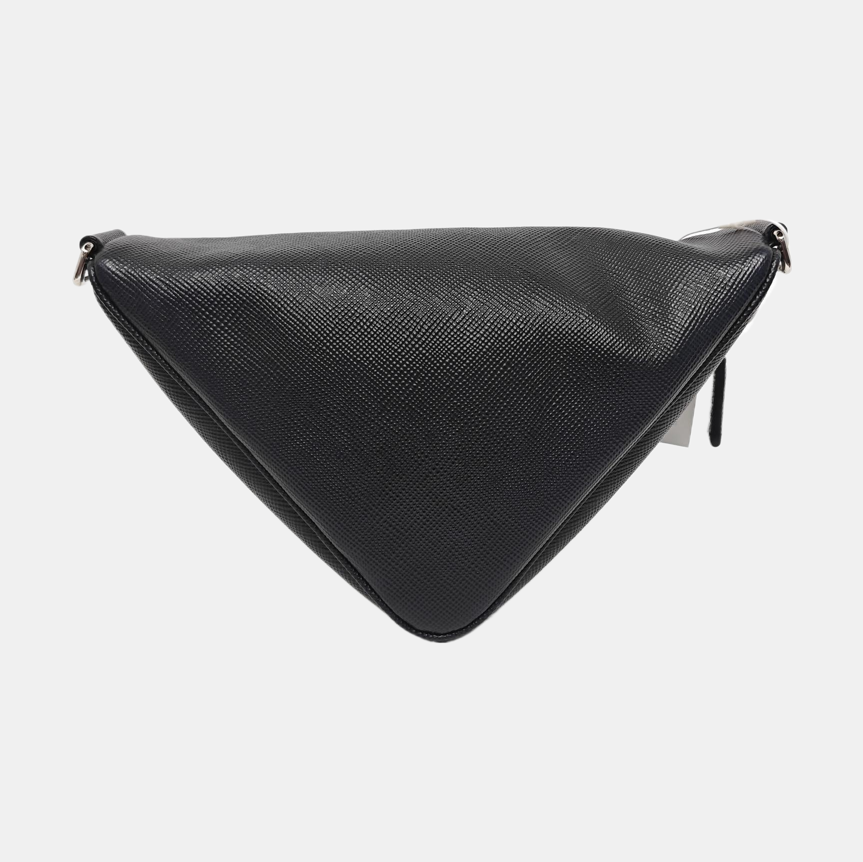 Triangle Saffiano Calfskin Black