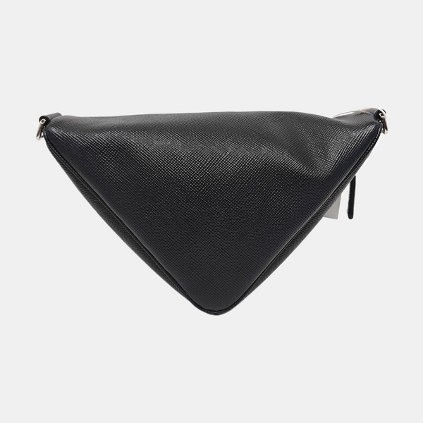 Triangle Saffiano Calfskin Black