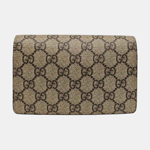 Dionysus Super Mini Monogram Coated Canvas Beige