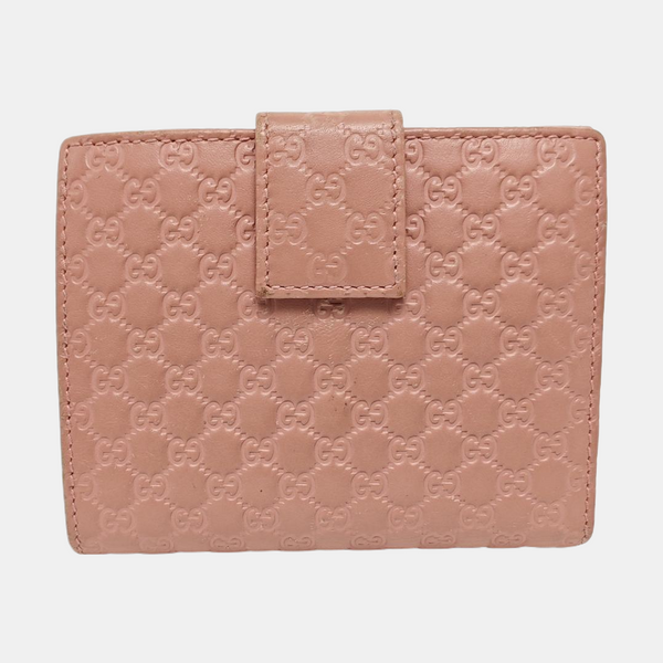 Monogram Calfskin Wallet Pink