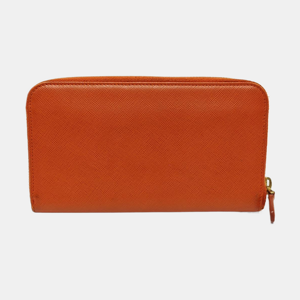 Saffiano Calfskin Wallet Orange
