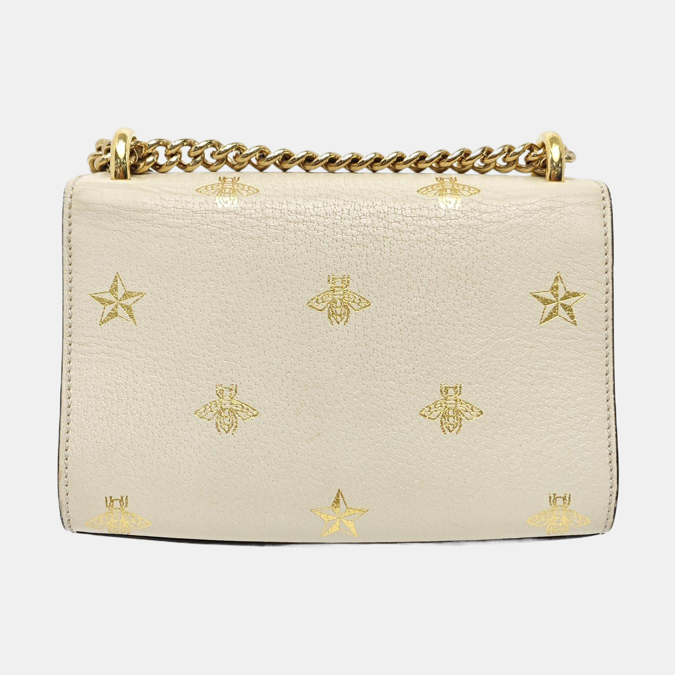 Padlock Small Calfskin White