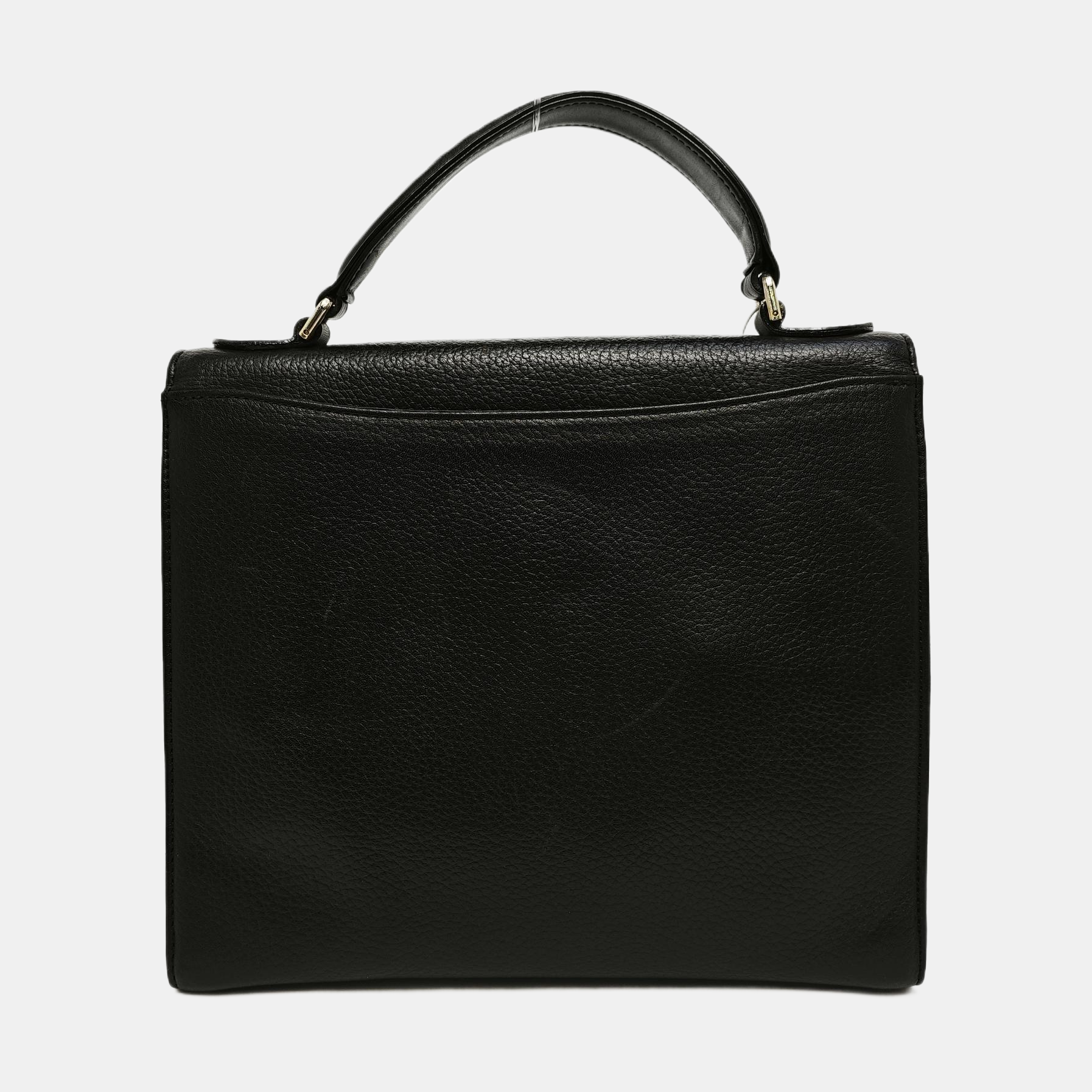 Calfskin Top Handle Bag Black