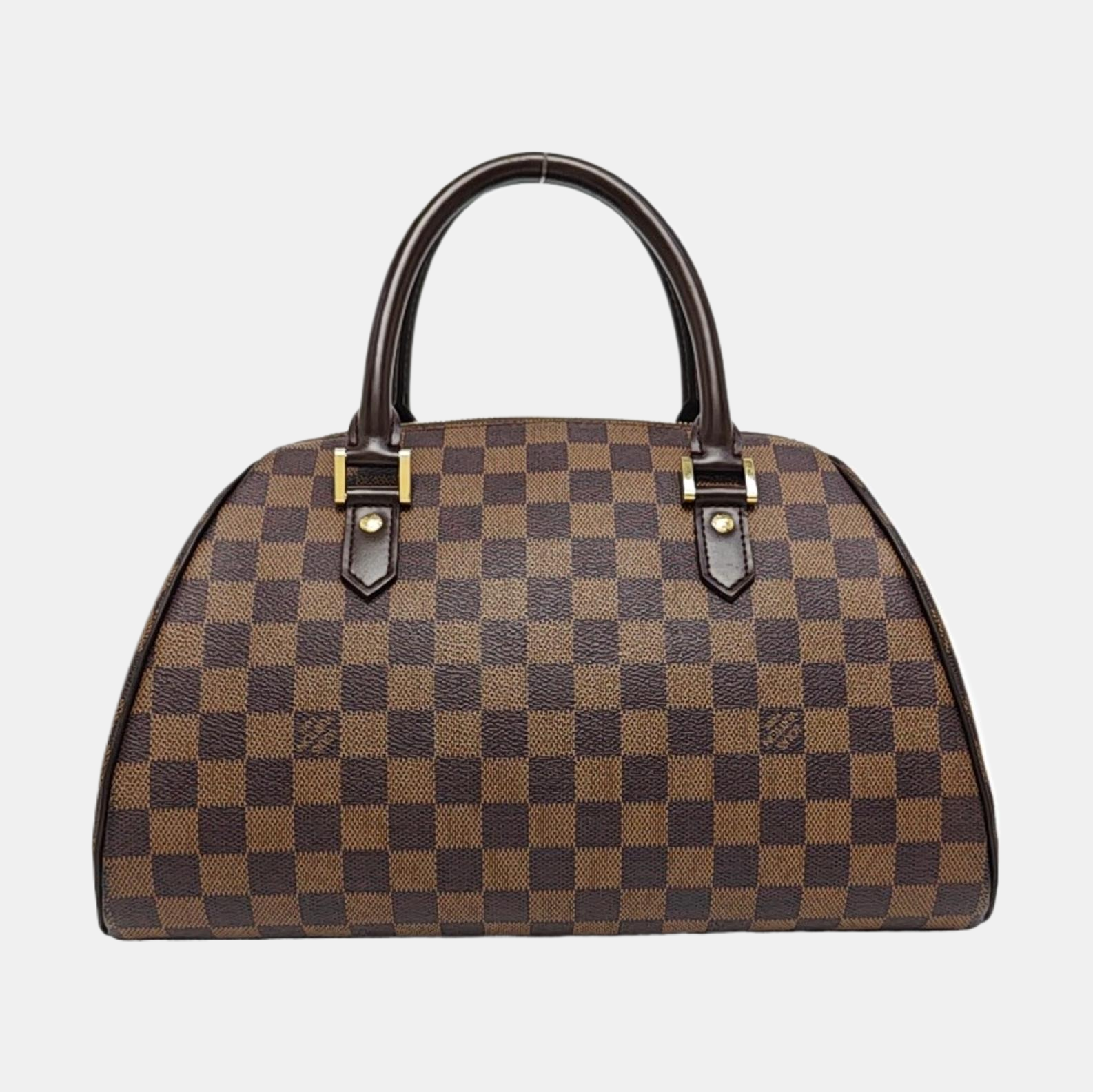 RIBERA MM Damier Ebene Coated Canvas Brown