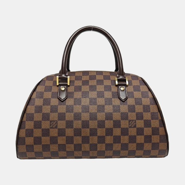 RIBERA MM Damier Ebene Coated Canvas Brown
