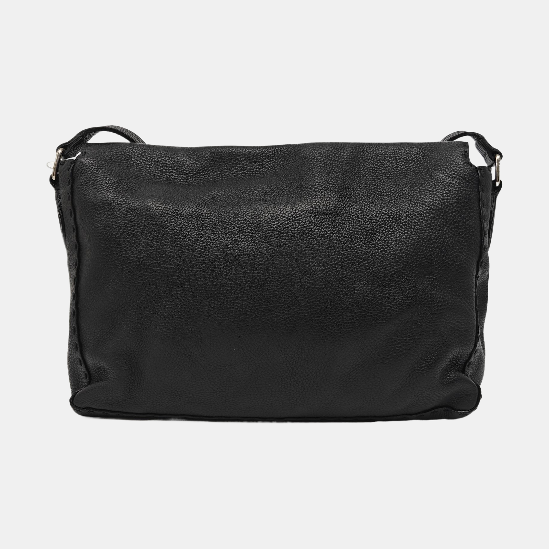 Quilted Calfskin Shoulder Bag Black