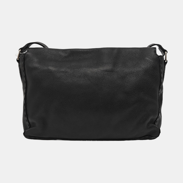 Quilted Calfskin Shoulder Bag Black