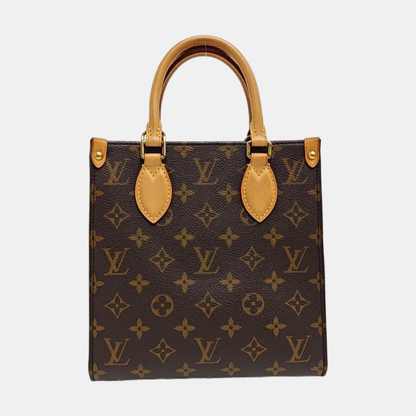 SAC PLAT BB Monogram Coated Canvas Brown