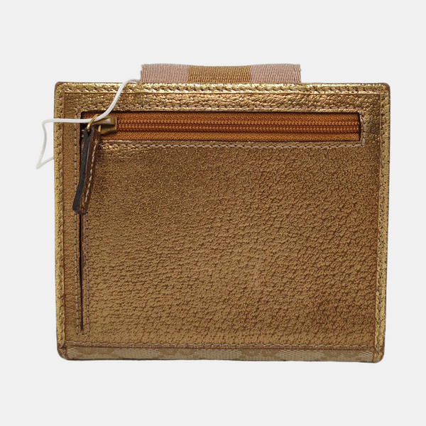 Monogram Fabric Wallet Beige
