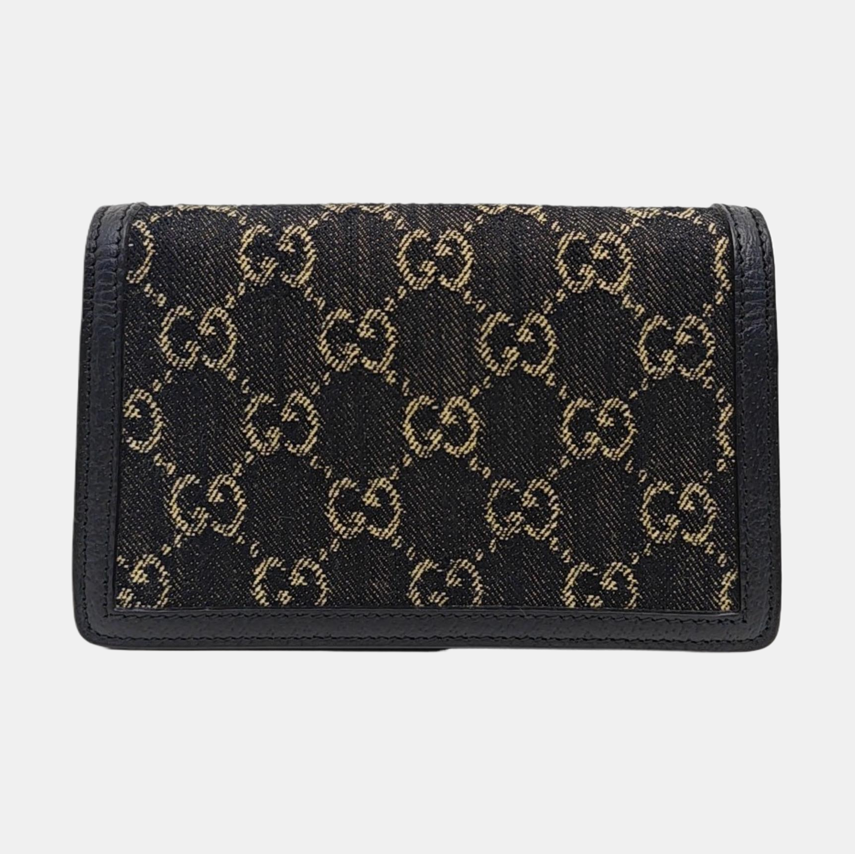 Dionysus Super Mini Monogram Denim Black