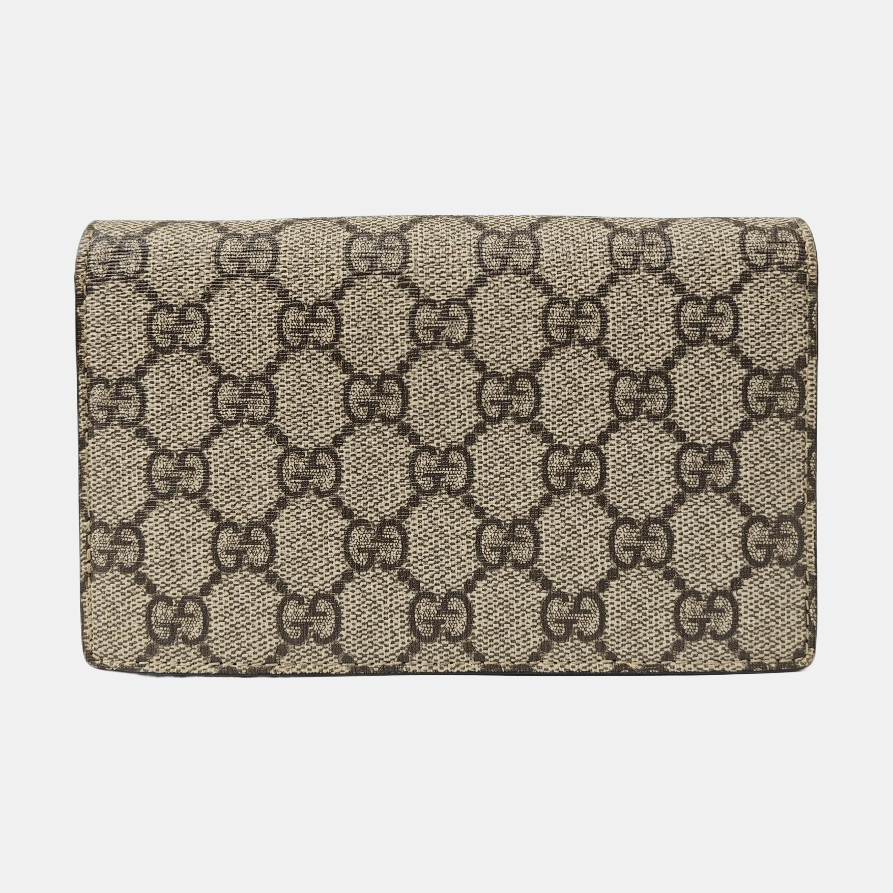 GG Supreme Mini Monogram Coated Canvas Beige