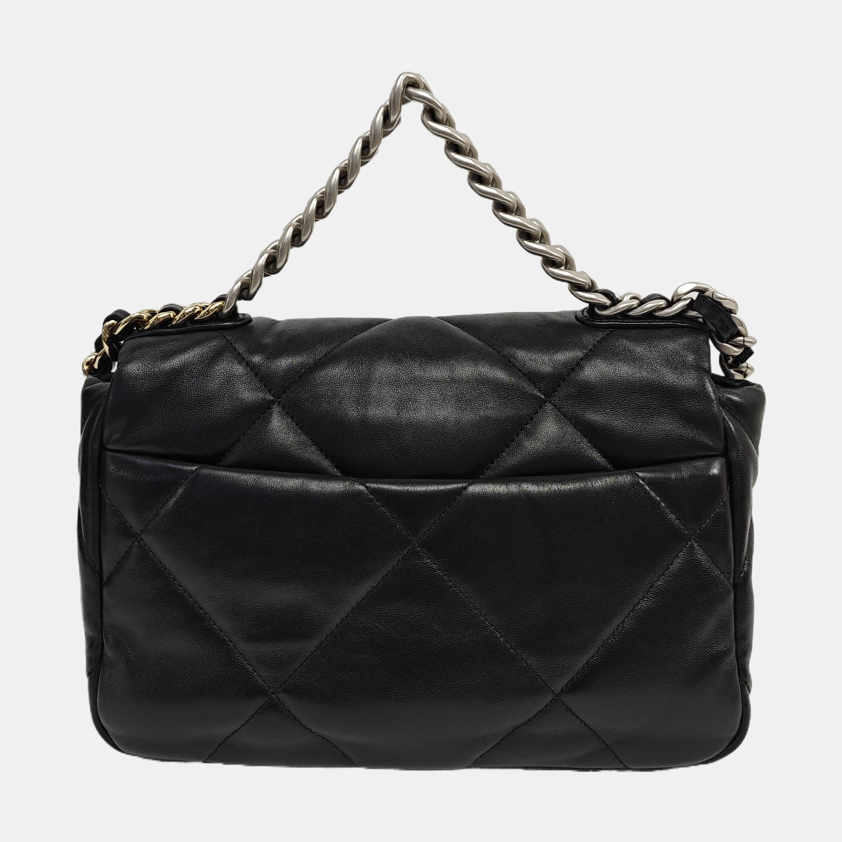 CHANEL 19 Small Quilted Lambskin Black