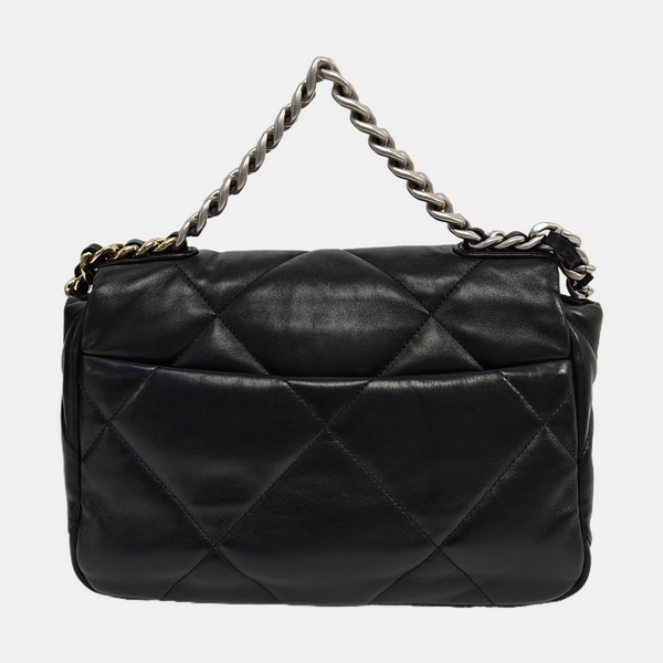CHANEL 19 Small Quilted Lambskin Black